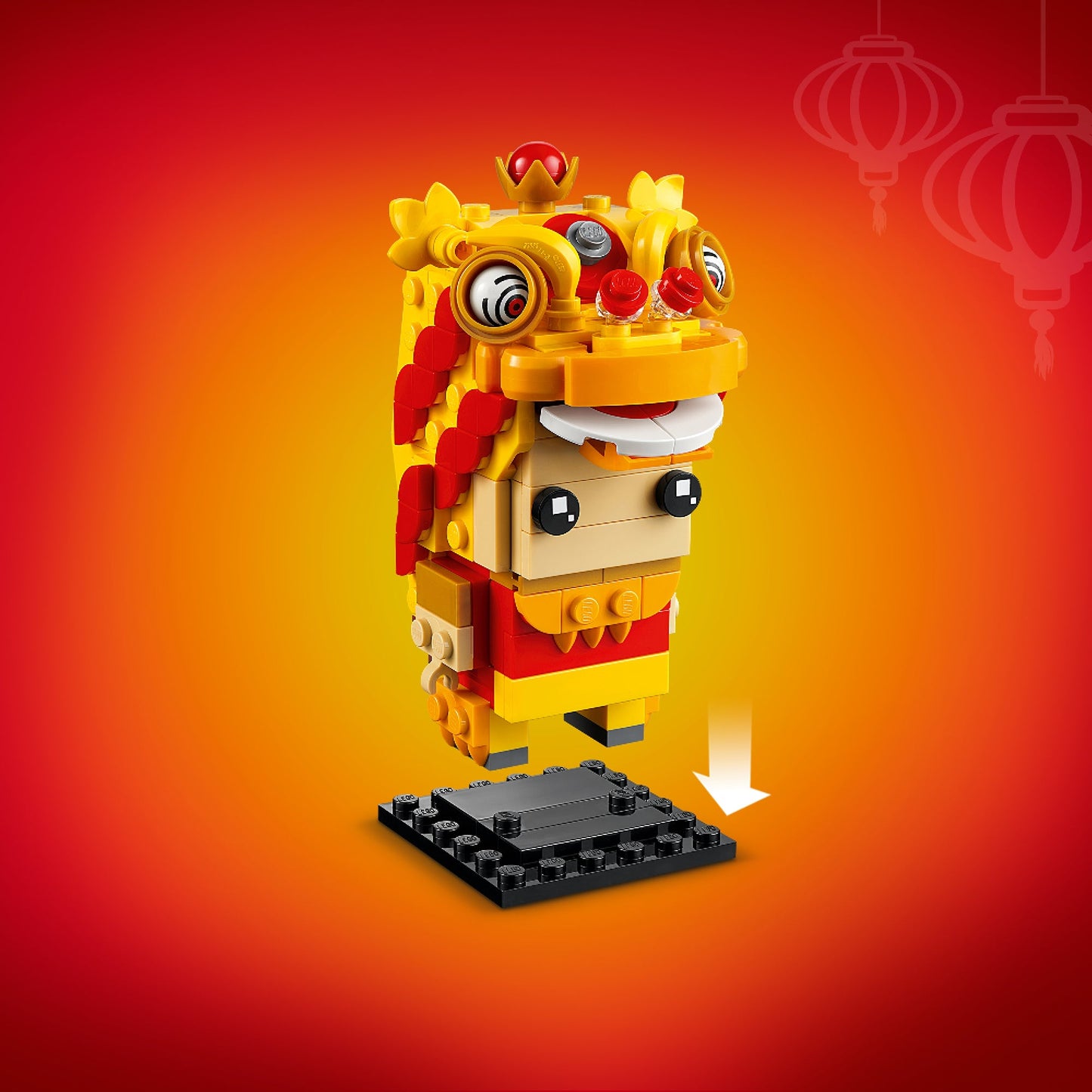 LEGO® BrickHeadz™ Lion Dance Guy - Mô hình Múa Lân Tết Nguyên Đán - LEGO 40540 - Hình ảnh bổ sung 8