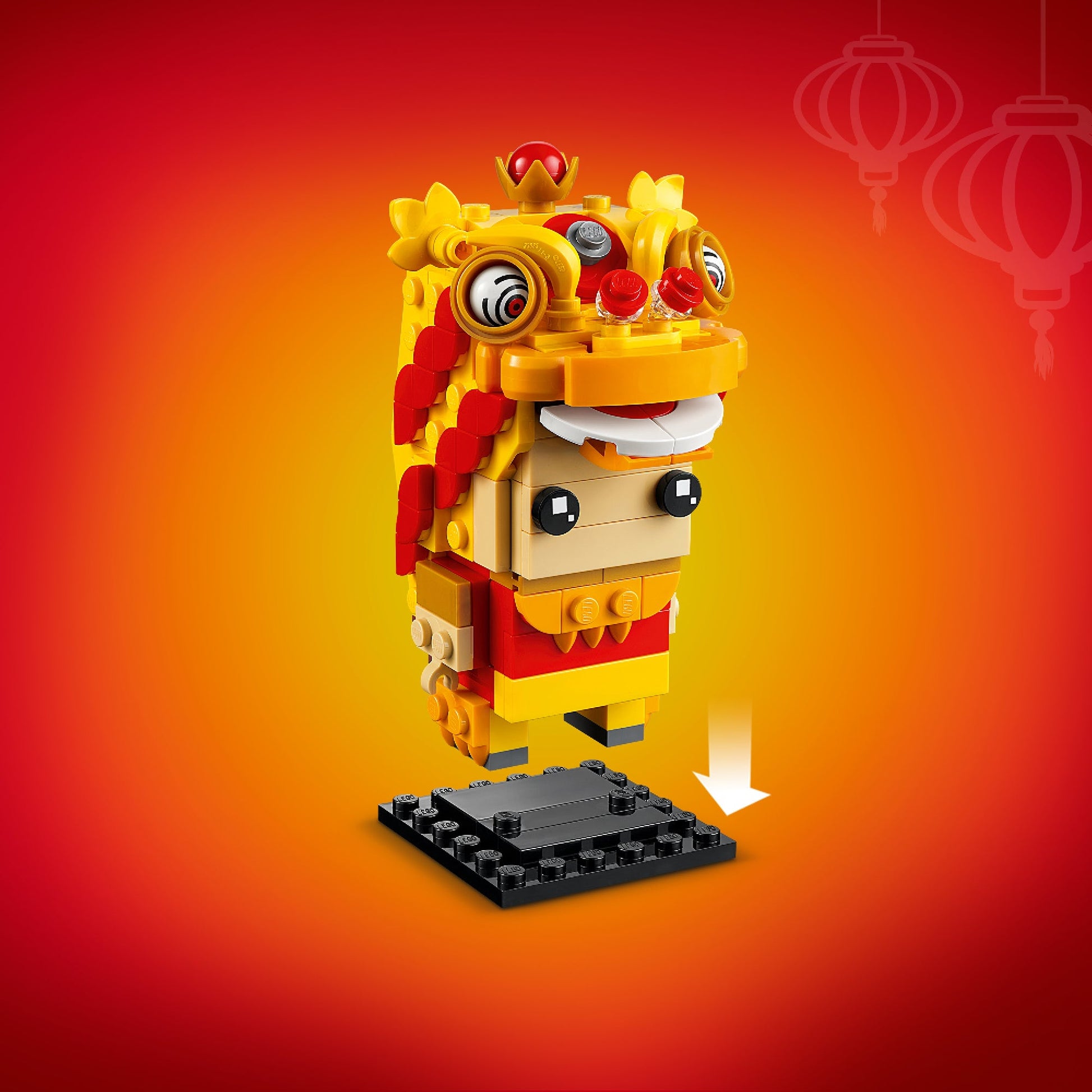 LEGO® BrickHeadz™ Lion Dance Guy - Mô hình Múa Lân Tết Nguyên Đán - LEGO 40540 - Hình ảnh bổ sung 8