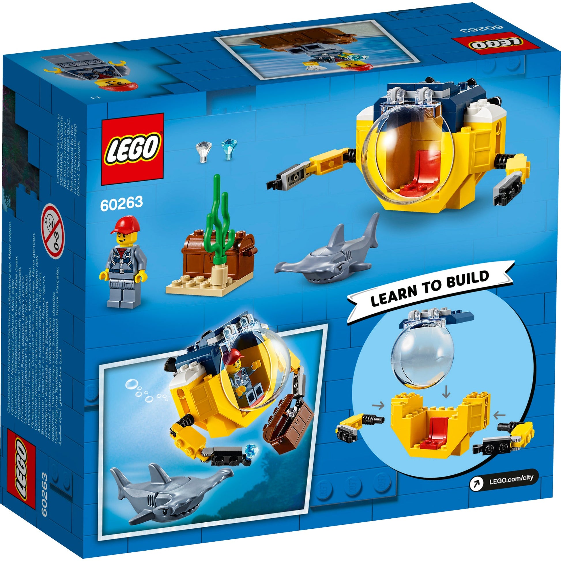 LEGO® City Ocean Mini-Submarine - Tàu Ngầm Mini Thám Hiểm Đại Dương - LEGO 60263 LEGO - ảnh 7 - Lego