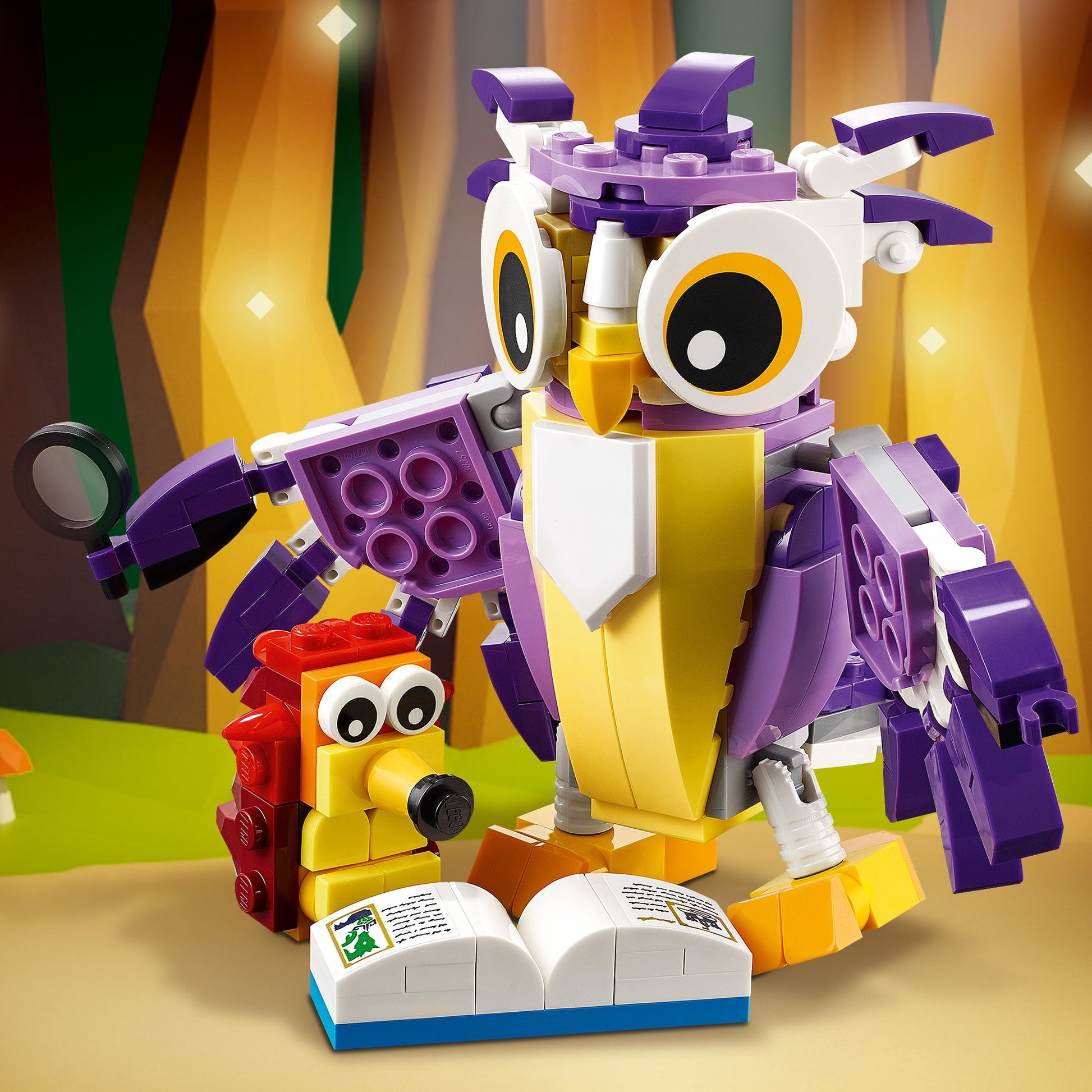 LEGO® Creator 3-in-1 Fantasy Forest Creatures - Lắp ráp Sinh vật Rừng Phép thuật LEGO 31125 LEGO - ảnh 2 - LEGO Set