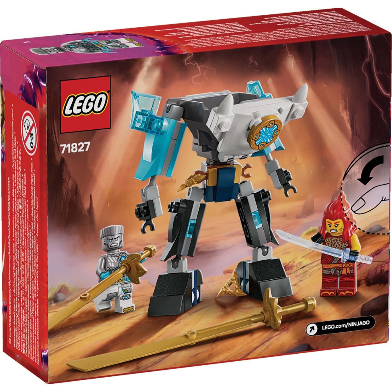 LEGO® NINJAGO® Zane’s Battle Suit Mech - Đồ chơi lắp ráp Robot chiến đấu - LEGO 71827 LEGO - ảnh 2 - Lego