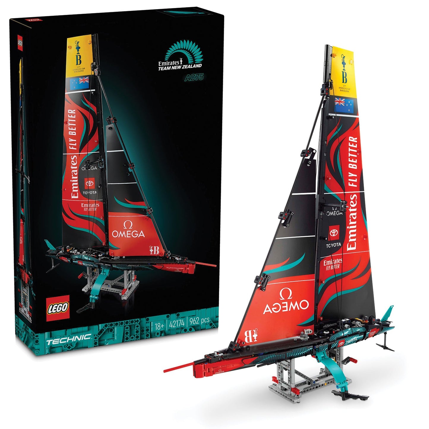 LEGO® Technic™ Emirates Team New Zealand AC75 Yacht - Mô hình Du Thuyền Đua America's Cup - LEGO 42174 LEGO - ảnh 5 - LEGO