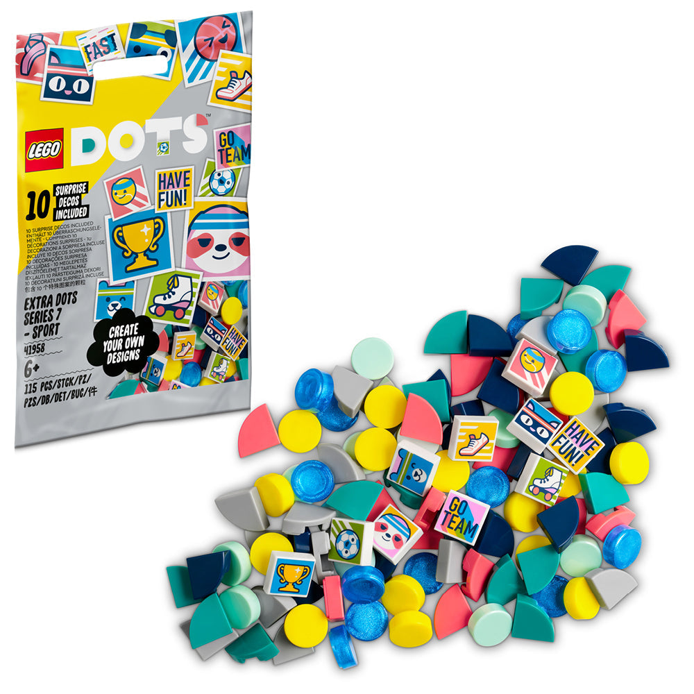 LEGO® DOTS™ Extra DOTS Series 7 – SPORT - Bộ Gạch Trang Trí Thủ Công - LEGO 41958