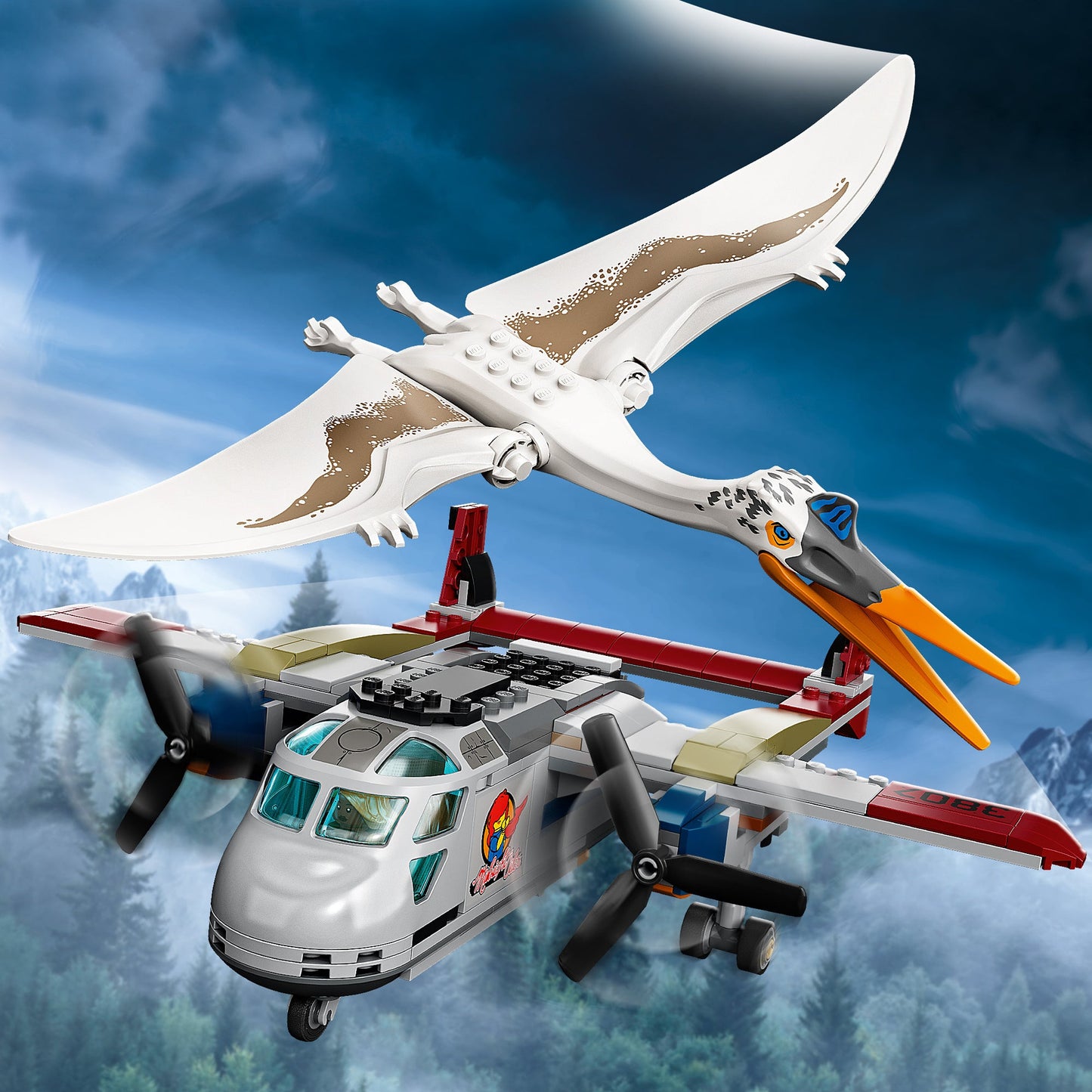 LEGO® Jurassic World Quetzalcoatlus Plane Ambush - Đồ chơi lắp ráp Máy bay & Khủng long - LEGO 76947 LEGO - ảnh 2 - LEGO