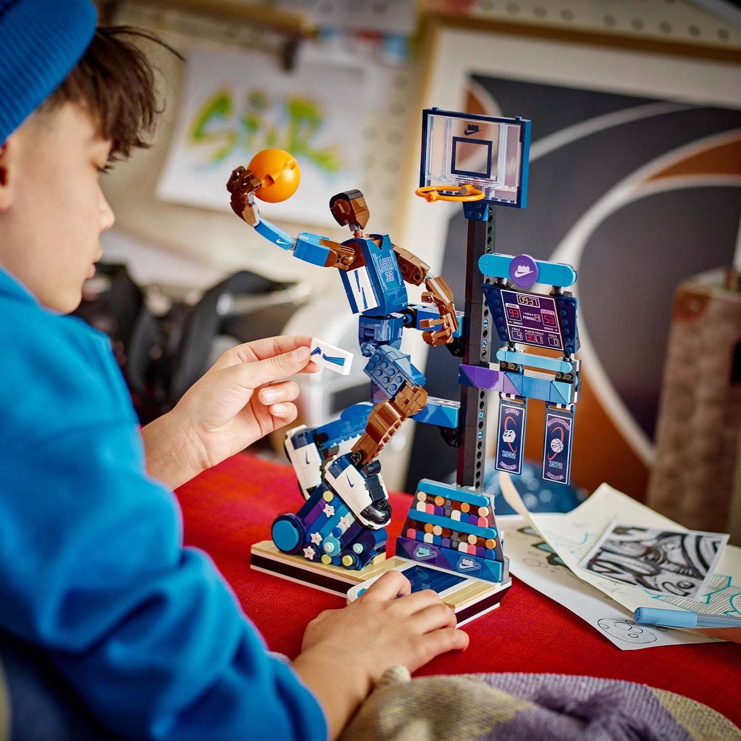 LEGO® Nike Slam Dunk - Bộ lắp ráp mô hình bóng rổ - LEGO 43010 LEGO - ảnh 3 - Building Sets
