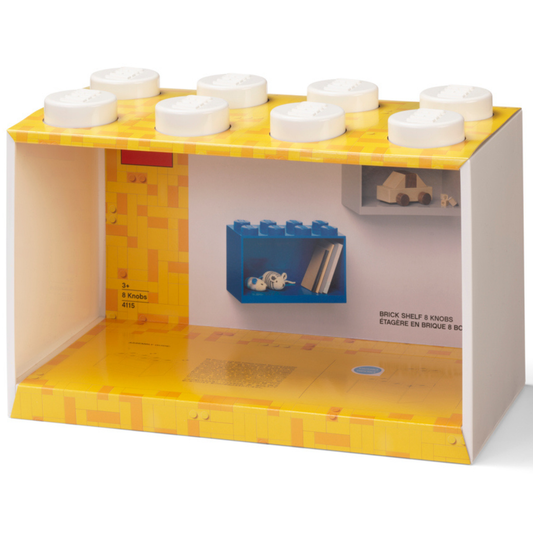 LEGO® 8-Stud Brick Shelf - White Kệ Treo Tường Trang Trí 8 Nút LEGO - Hình ảnh sản phẩm