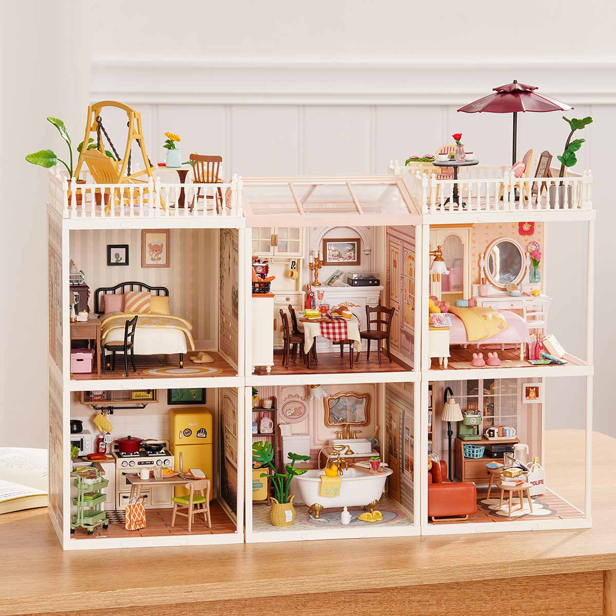 Rolife Super Creator Series - 6 in 1 Six Grid - Mô hình nhà gỗ DIY thu nhỏ - Rolife