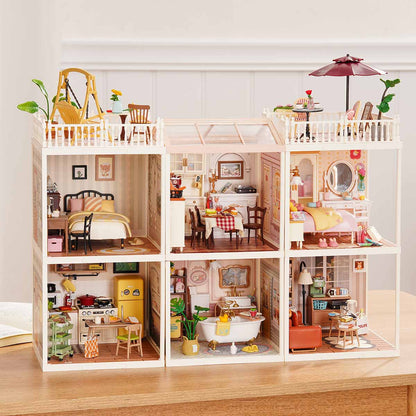 Rolife Super Creator Series - 6 in 1 Six Grid - Mô hình nhà gỗ DIY thu nhỏ - Rolife