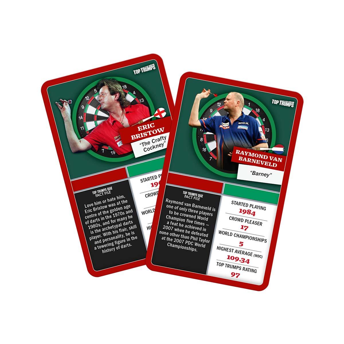 Top 30 Darts Greats Top Trumps Limited Edition Card Game Gift Set - Bộ Quà Tặng Thẻ Bài & Phi Tiêu Cao Cấp - Winning Moves Wi