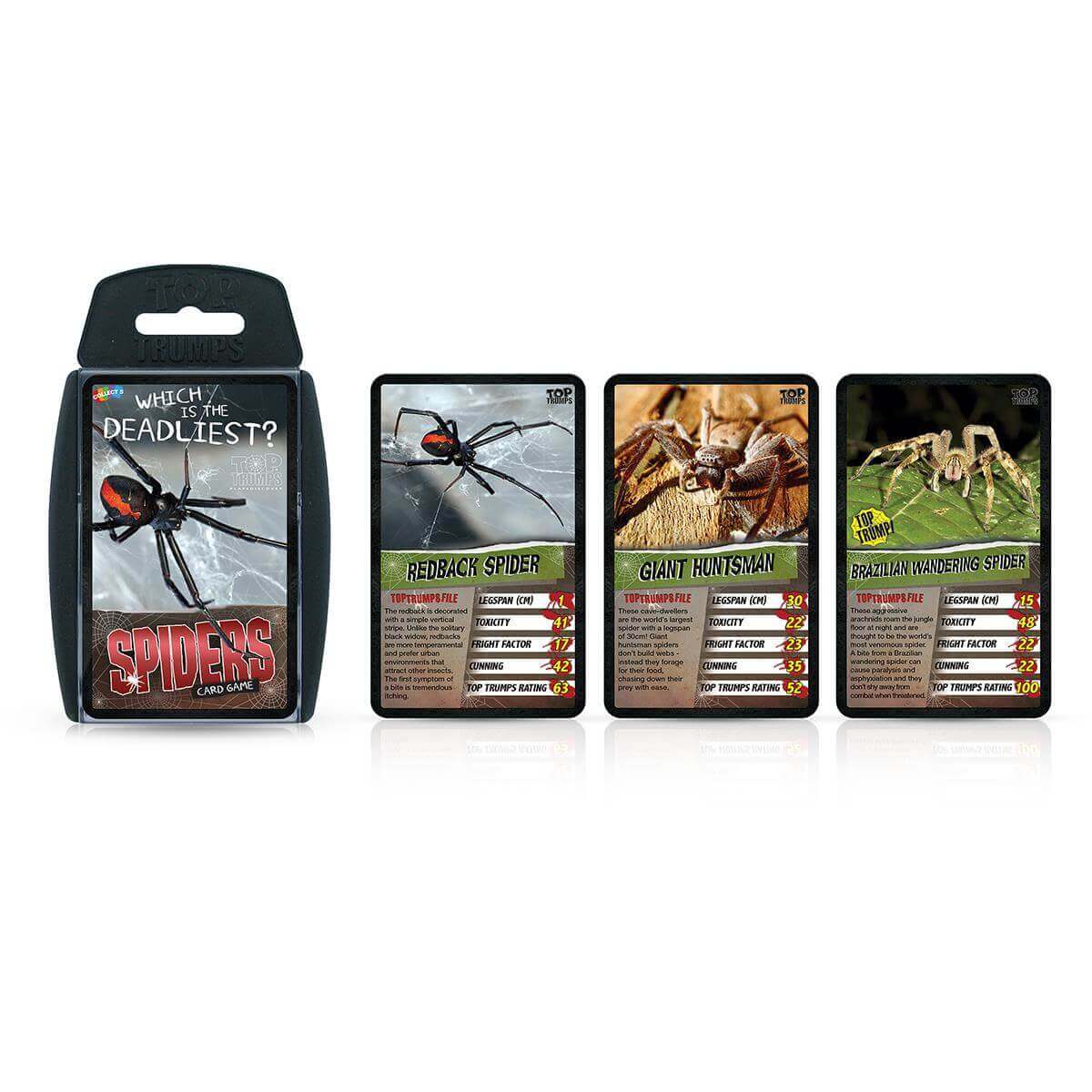 Spiders Top Trumps Card Game - Trò Chơi Thẻ Bài Giáo Dục - Winning Moves - Hình ảnh bổ sung 5