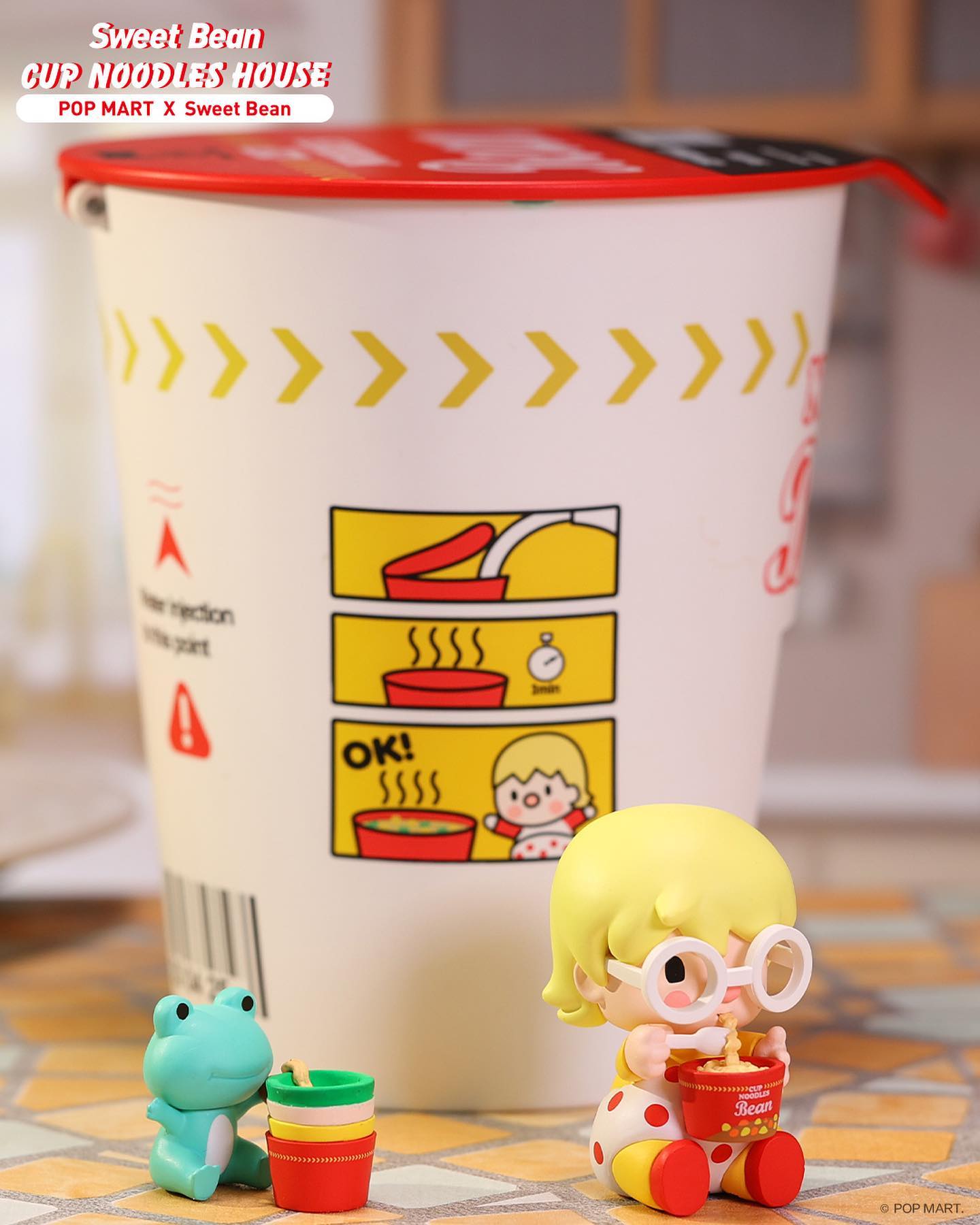 Sweet Bean Cup Noodles House - Mô hình Art Toy Figure - Pop Mart