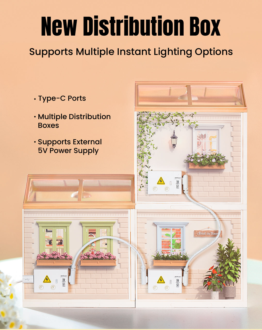 Rolife Super Creator 9-in-1 Miniature House - Mô hình nhà búp bê 9 ô trưng bày - Rolife