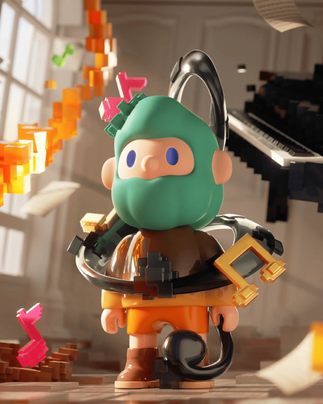 Farmer Bob - Next Generation Pixel Universe Blind Box Series | Mô Hình Art Toy Finding Unicorn - Hình ảnh bổ sung 9