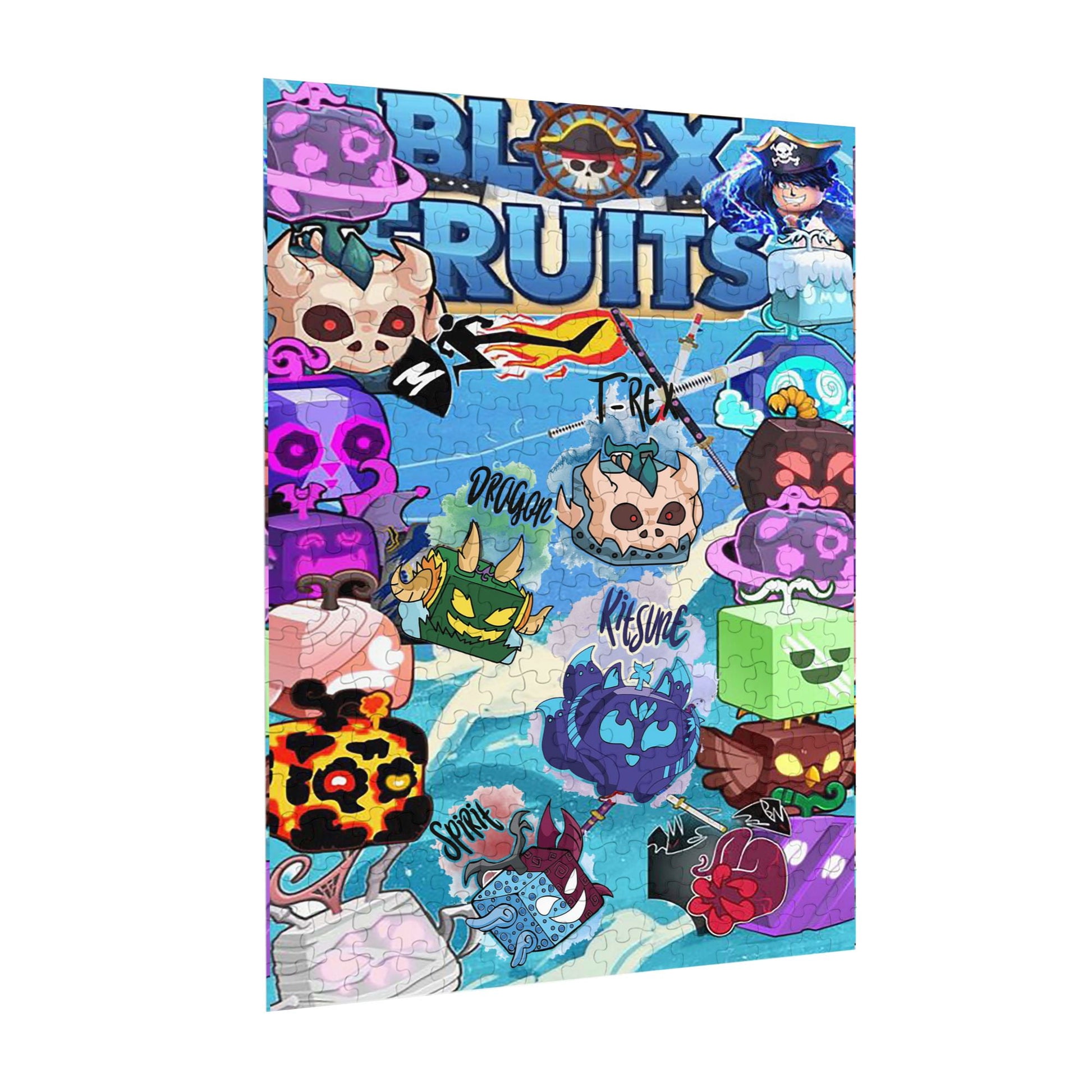 Blox Fruits Kitsune Fruit 300 Piece Jigsaw Puzzle - Tranh Xếp Hình 300 Mảnh Cao Cấp - GHJOWpill - Hình ảnh chi tiết 2