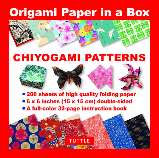 Origami Paper In A Box - Chiyogami Patterns