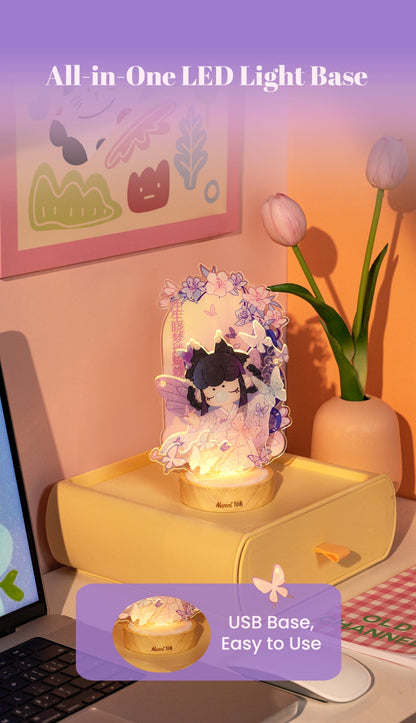 Rolife Rose Sniffing 3D Puzzle Night Light (PTY002) - Đèn ngủ mô hình lắp ráp 3D Acrylic - Rolife