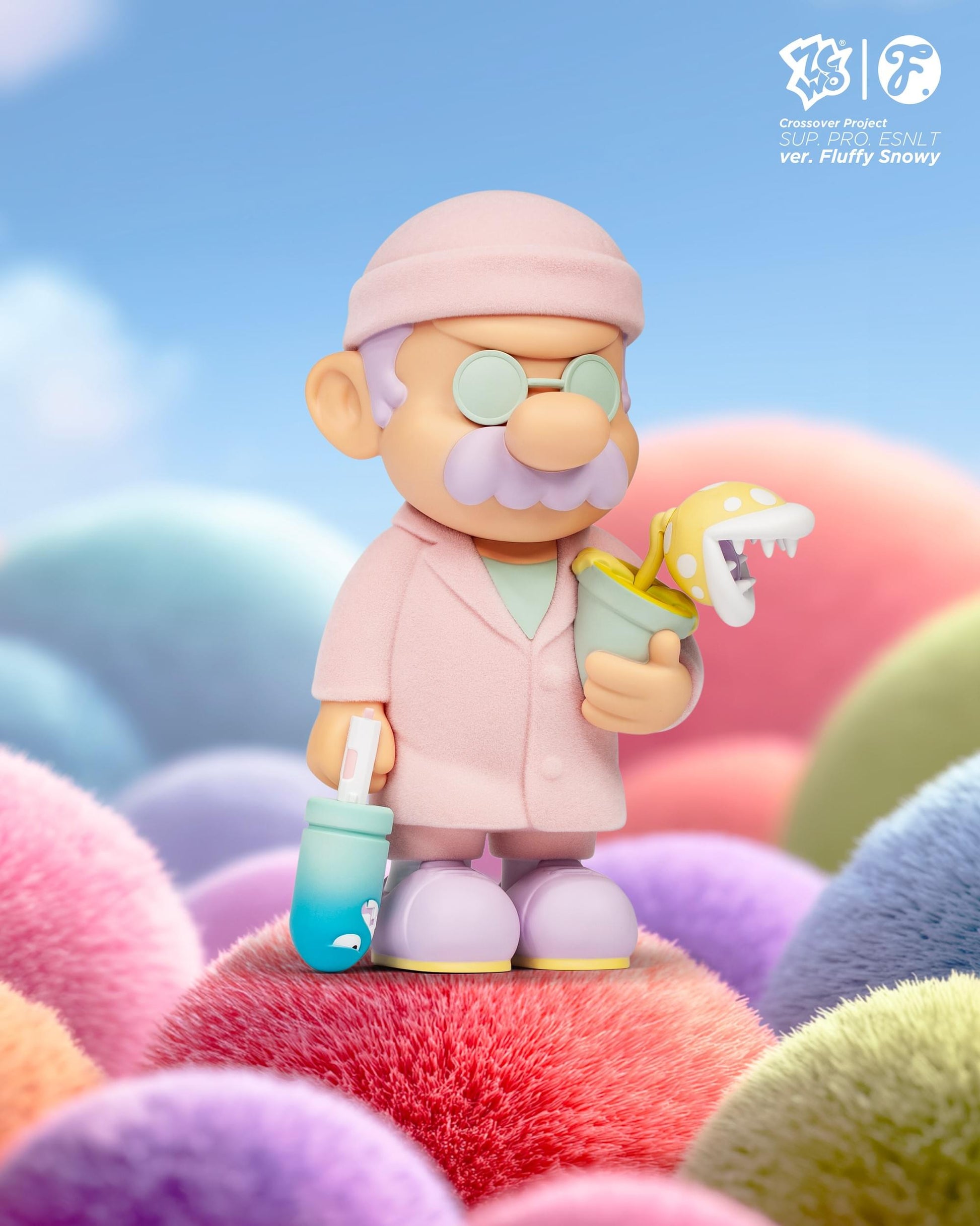 SUP. PRO. ESNTL // FLUFFY SNOWY - Mô hình Art Toy Figure Giới Hạn - Fools Paradise - Góc nhìn khác 3