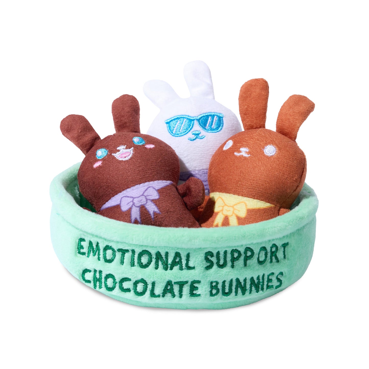 Chocolate Cheer Mini Bunny Plush Set – Bộ 3 Gấu Bông Thỏ Chocolate – Relatable - Hình ảnh sản phẩm