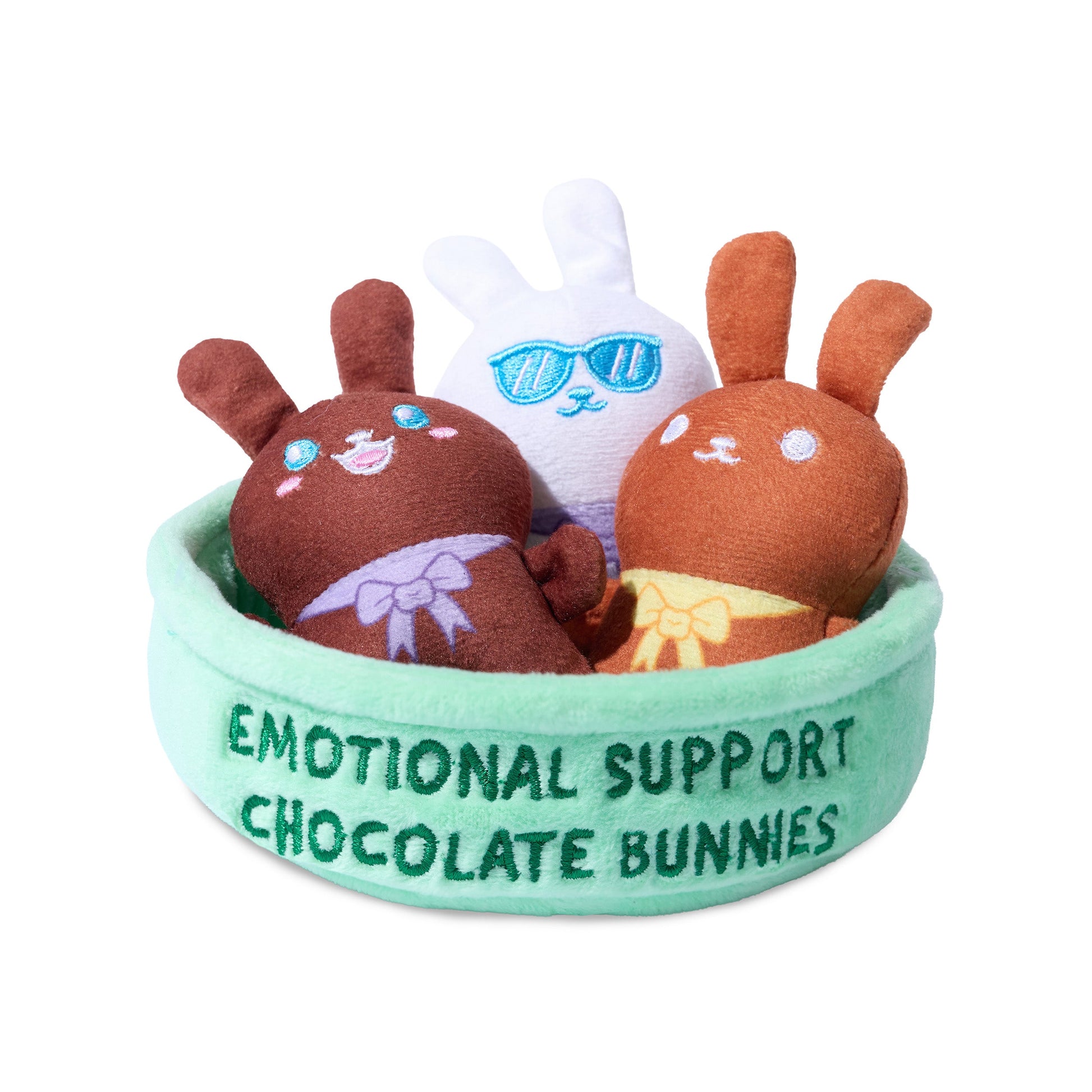 Chocolate Cheer Mini Bunny Plush Set – Bộ 3 Gấu Bông Thỏ Chocolate – Relatable - Hình ảnh sản phẩm