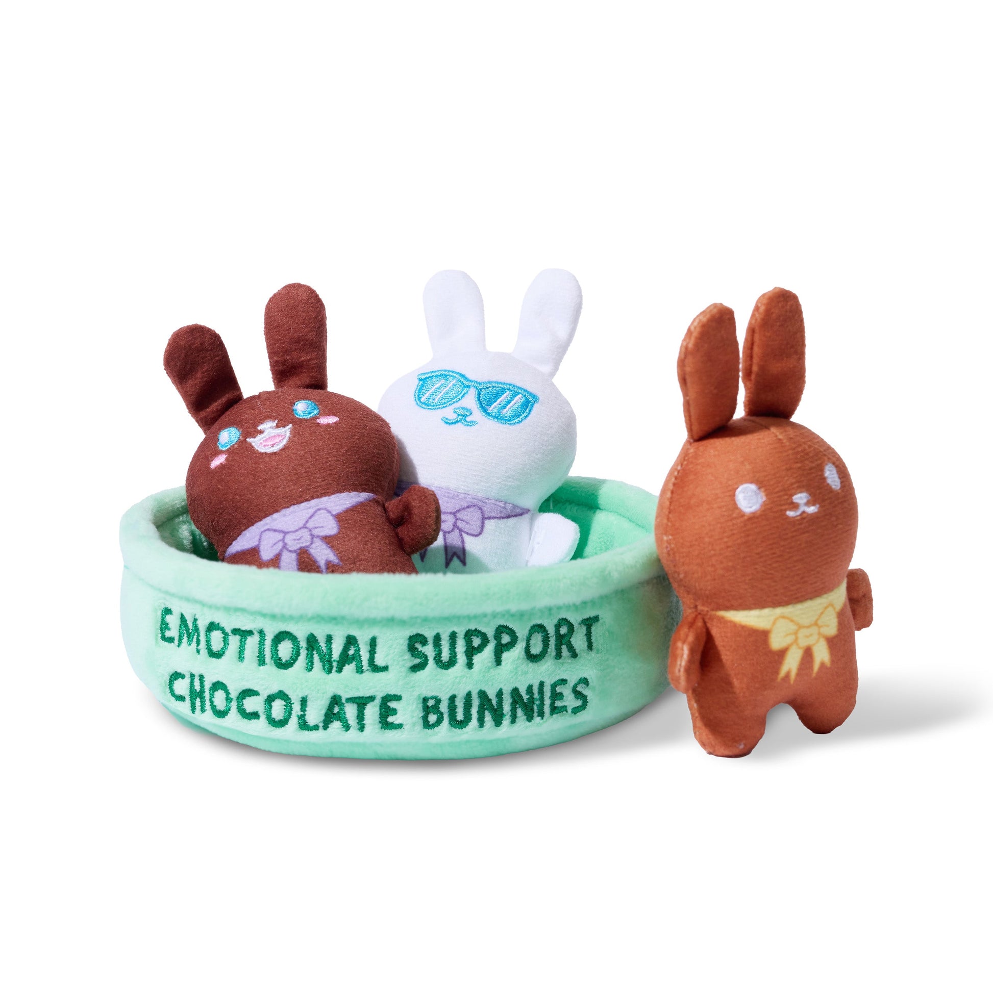 Chocolate Cheer Mini Bunny Plush Set – Bộ 3 Gấu Bông Thỏ Chocolate – Relatable - Góc nhìn khác 3