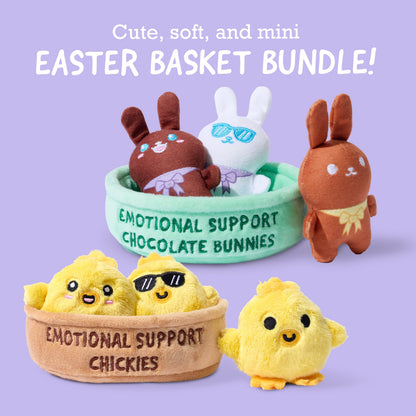 Chocolate Cheer Mini Bunny Plush Set – Bộ 3 Gấu Bông Thỏ Chocolate – Relatable - Hình ảnh bổ sung 4