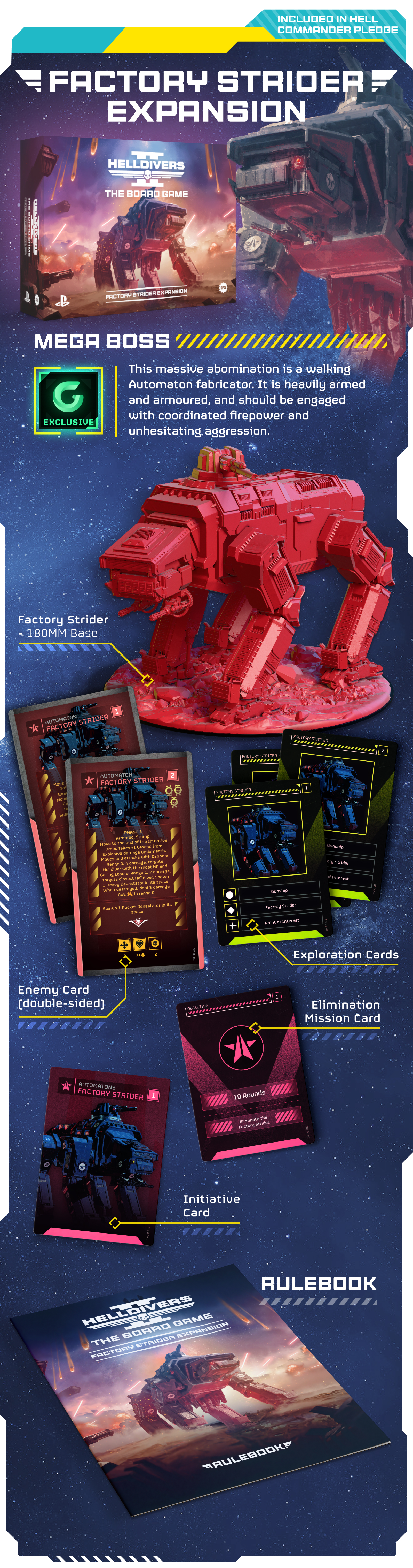 Helldivers 2: The Board Game Hell Commander Pledge (Kickstarter Pre-Order Special)