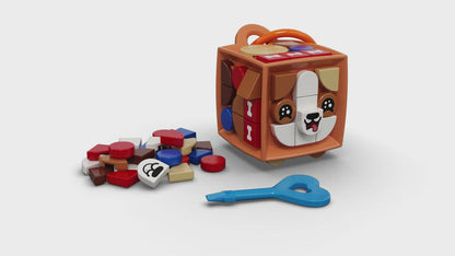 LEGO® DOTS™ Bag Tag Dog - Móc Treo Túi Hình Chú Chó - LEGO 41927 - Hình ảnh chi tiết 2