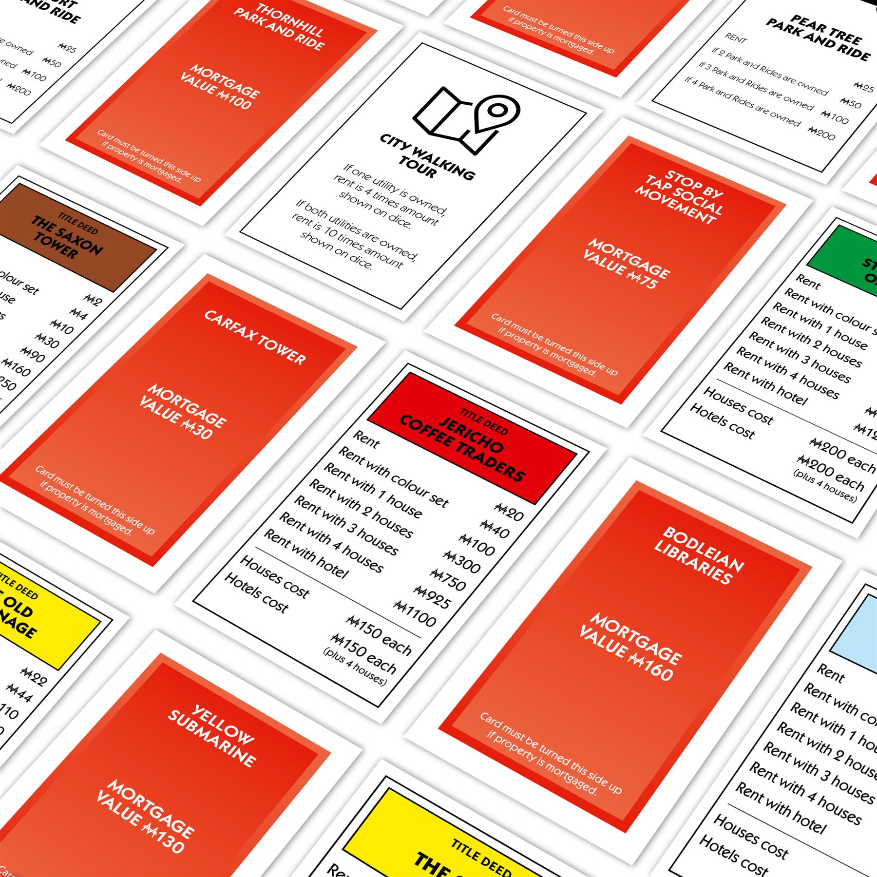 Oxford Monopoly Board Game - Trò Chơi Cờ Tỷ Phú Phiên Bản Oxford - Winning Moves - Hình ảnh bổ sung 4