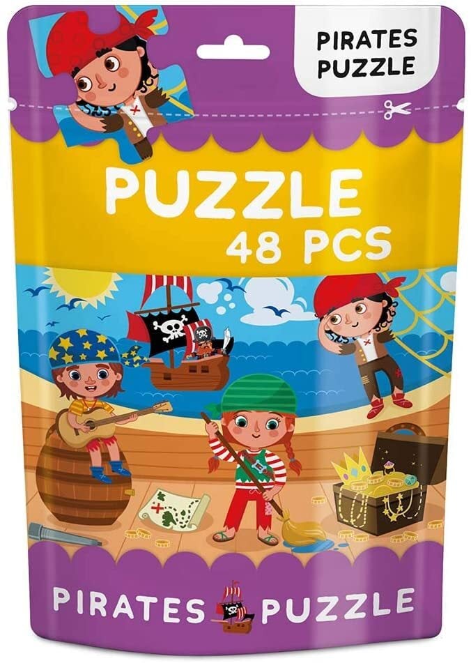48 Piece Jigsaw Puzzle Bag: Pirates Puzzle