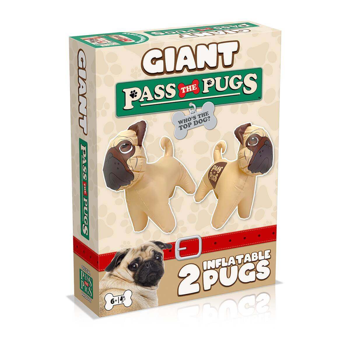 Giant Pass the Pugs Inflatable Dice Game - Trò Chơi Xúc Xắc Bơm Hơi - Winning Moves - Hình ảnh sản phẩm
