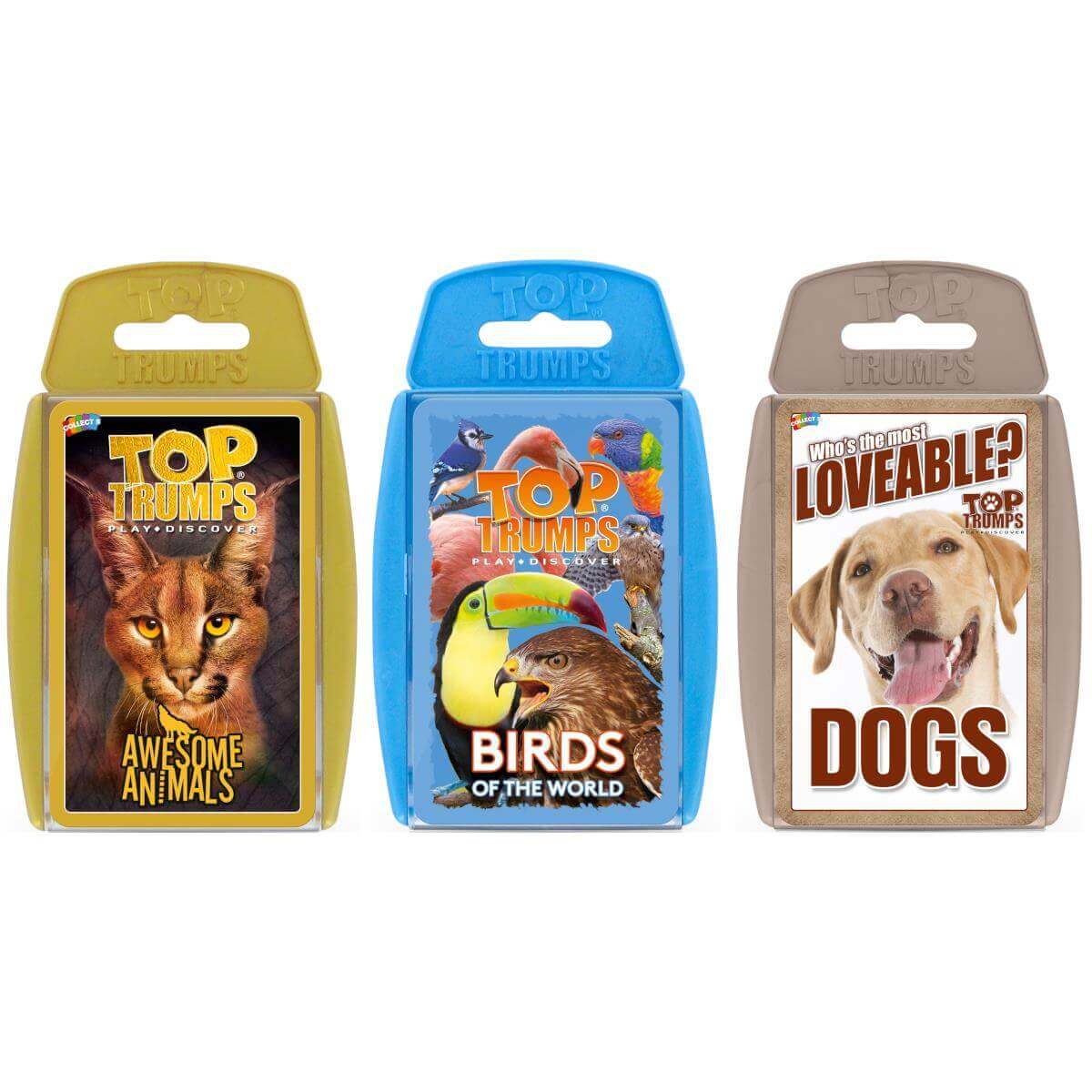 Awesome Animals Top Trumps 3 Pack Bundle - Bộ Bài Động Vật Giáo Dục - Winning Moves - Hình ảnh sản phẩm