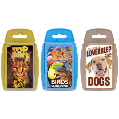 Awesome Animals Top Trumps 3 Pack Bundle - Bộ Bài Động Vật Giáo Dục - Winning Moves - Hình ảnh sản phẩm