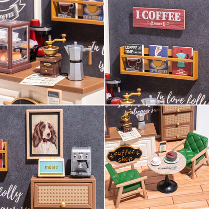Rolife Plastic Miniature House - Daily Inspiration Cafe DW001B - Mô hình lắp ráp DIY - Rolife