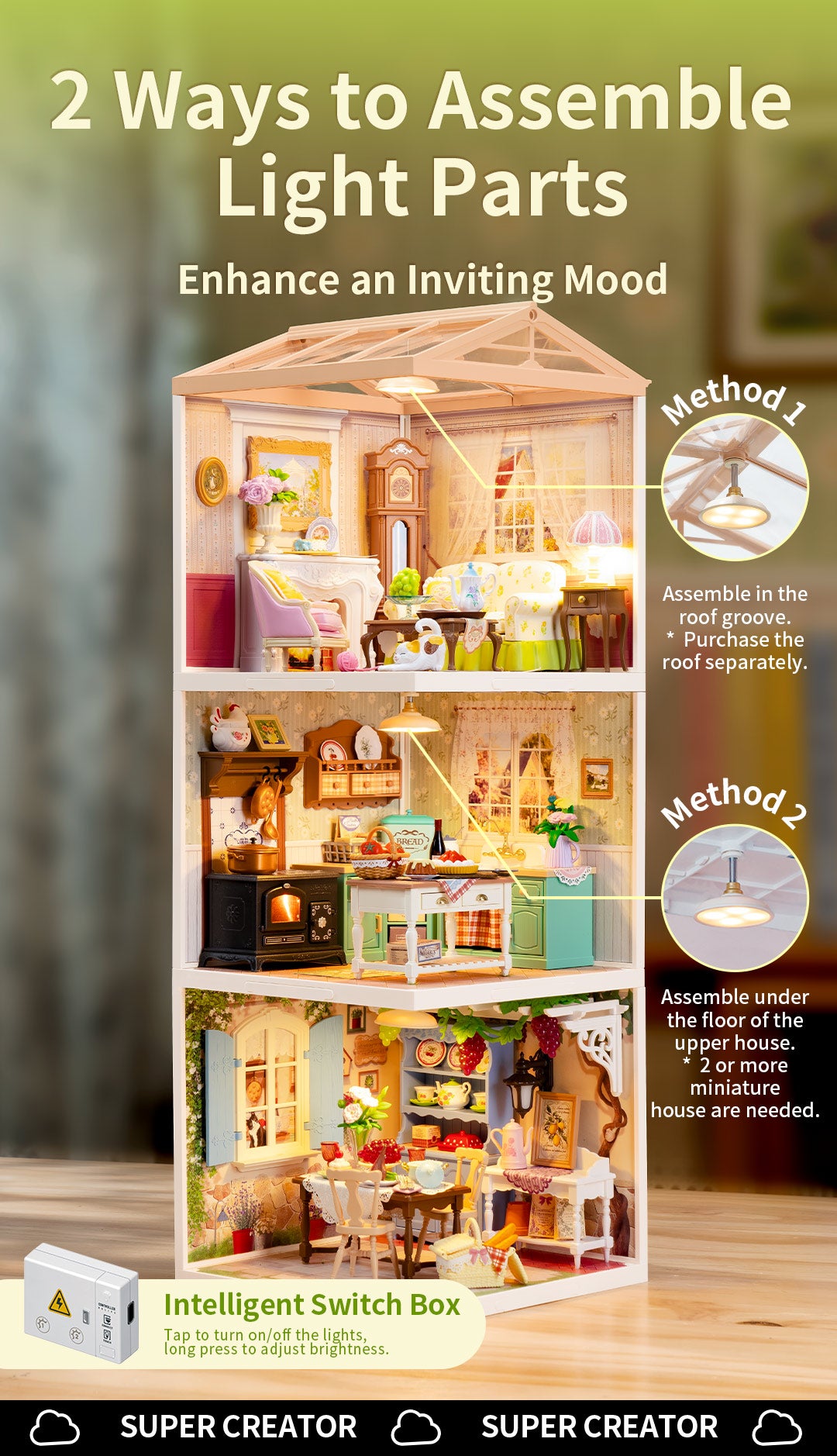 Rolife Midsummer Dream Yard DIY Miniature House DW025 - Mô hình nhà búp bê lắp ráp - Rolife DW025