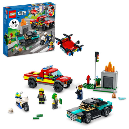 LEGO® City Fire Rescue & Police Chase - Đồ Chơi Lắp Ráp Xe Cứu Hỏa & Cảnh Sát Rượt Đuổi LEGO 60319 LEGO - ảnh 7 - Lego
