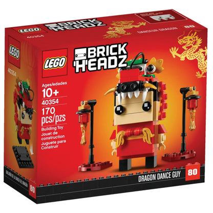 LEGO® BrickHeadz™ Dragon Dance Guy - Mô Hình Lắp Ráp Múa Rồng Tết LEGO 40354 - Hình ảnh sản phẩm