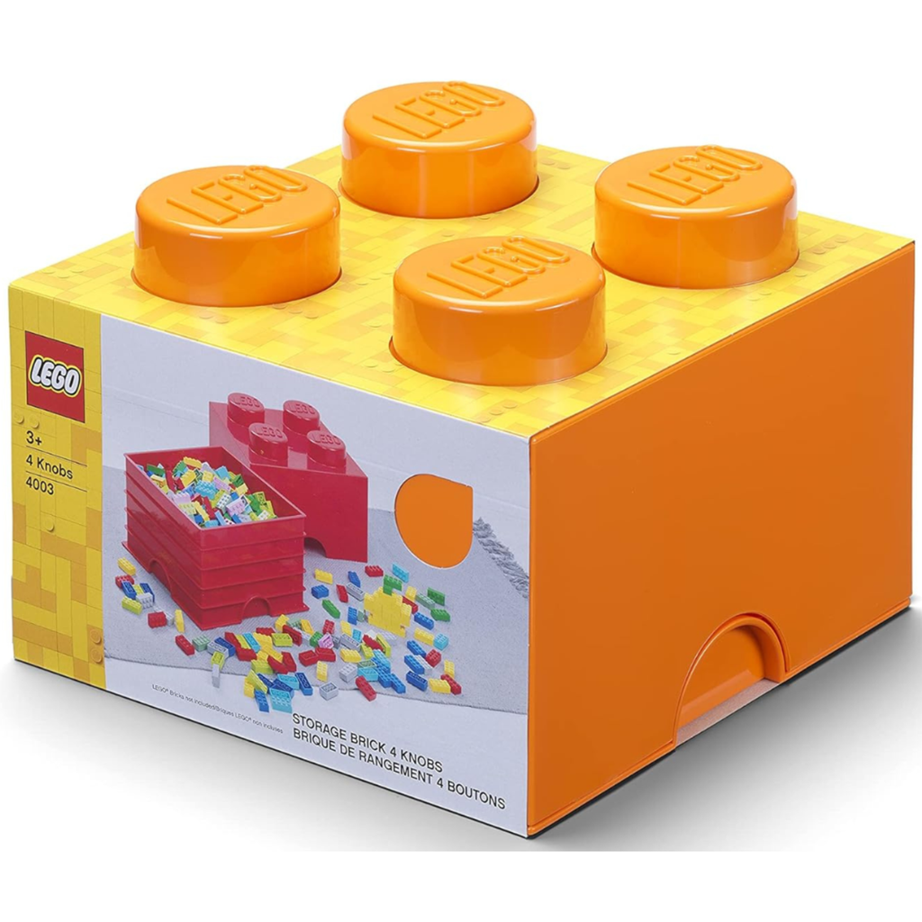 LEGO Storage Brick 4 Stud - Orange - Hộp Đựng Đồ Chơi Xếp Chồng 4 Nút - LEGO - Hình ảnh sản phẩm