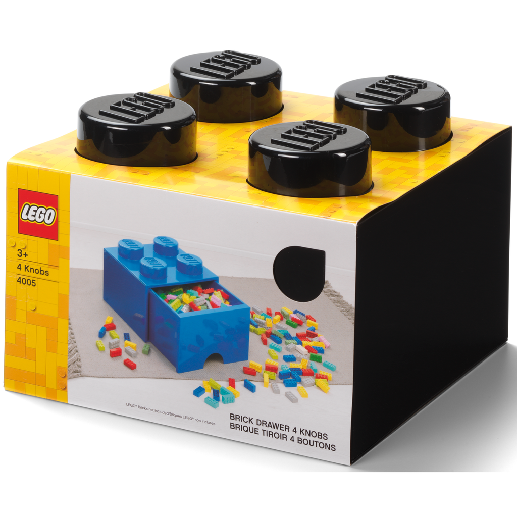 LEGO Brick Drawer 4 - Black - Ngăn kéo lưu trữ gạch LEGO 4 nút - LEGO - Hình ảnh sản phẩm