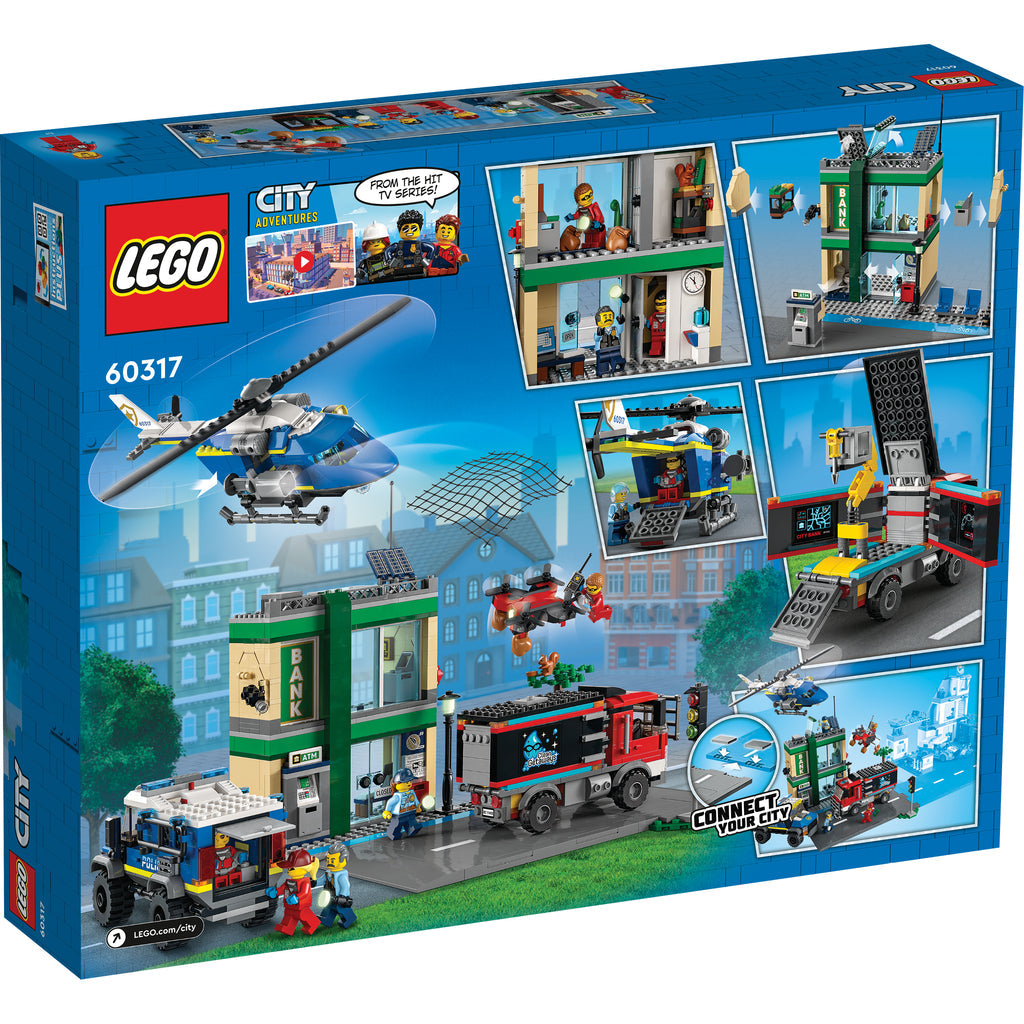 LEGO® City Police Chase at the Bank - Bộ đồ chơi lắp ráp Cảnh Sát Truy Đuổi Tại Ngân Hàng - LEGO 60317