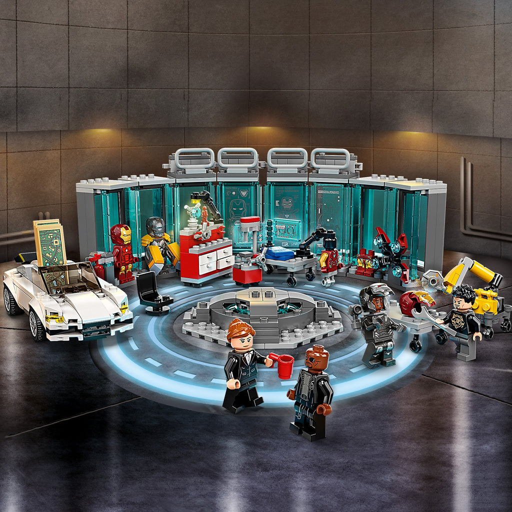 LEGO® Marvel Iron Man Armory - Đồ Chơi Lắp Ráp Phòng Trưng Bày Giáp - LEGO 76216