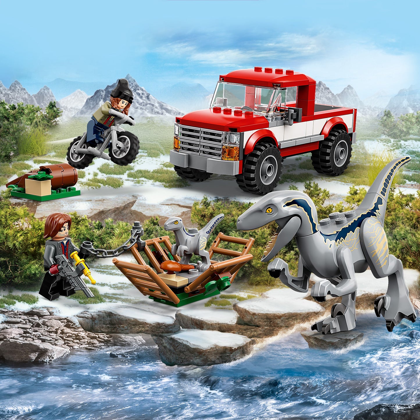 LEGO® Jurassic World Blue & Beta Velociraptor Capture Đồ Chơi Lắp Ráp Khủng Long LEGO 76946 LEGO - ảnh 2 - LEGO