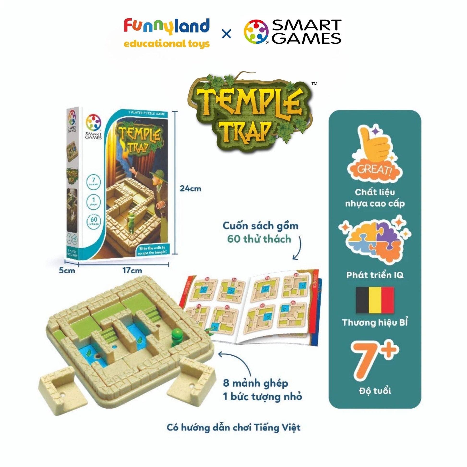 Đồ chơi thông minh Smartgames Thử Thách Temple Trap