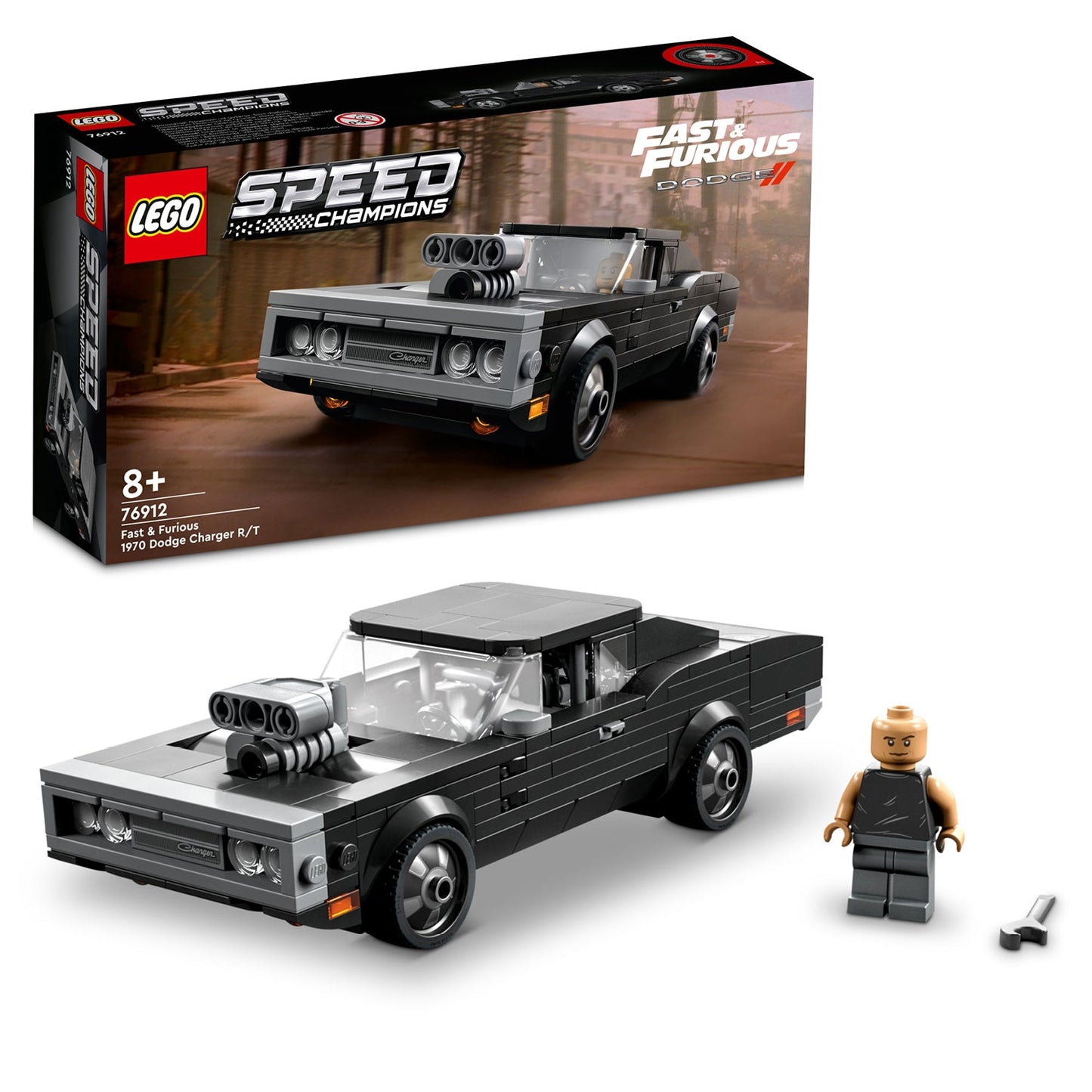 LEGO® Speed Champions Fast & Furious 1970 Dodge Charger R/T - Bộ Lắp Ráp Xe Mô Hình (76912)