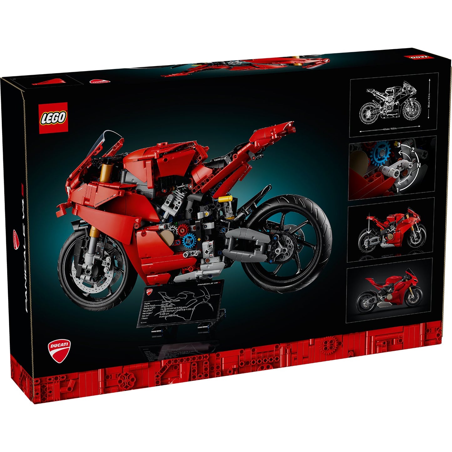 LEGO® Technic Ducati Panigale V4 S Motorcycle - Mô hình xe mô tô phân khối lớn - 42202 LEGO - ảnh 5 - LEGO Technic