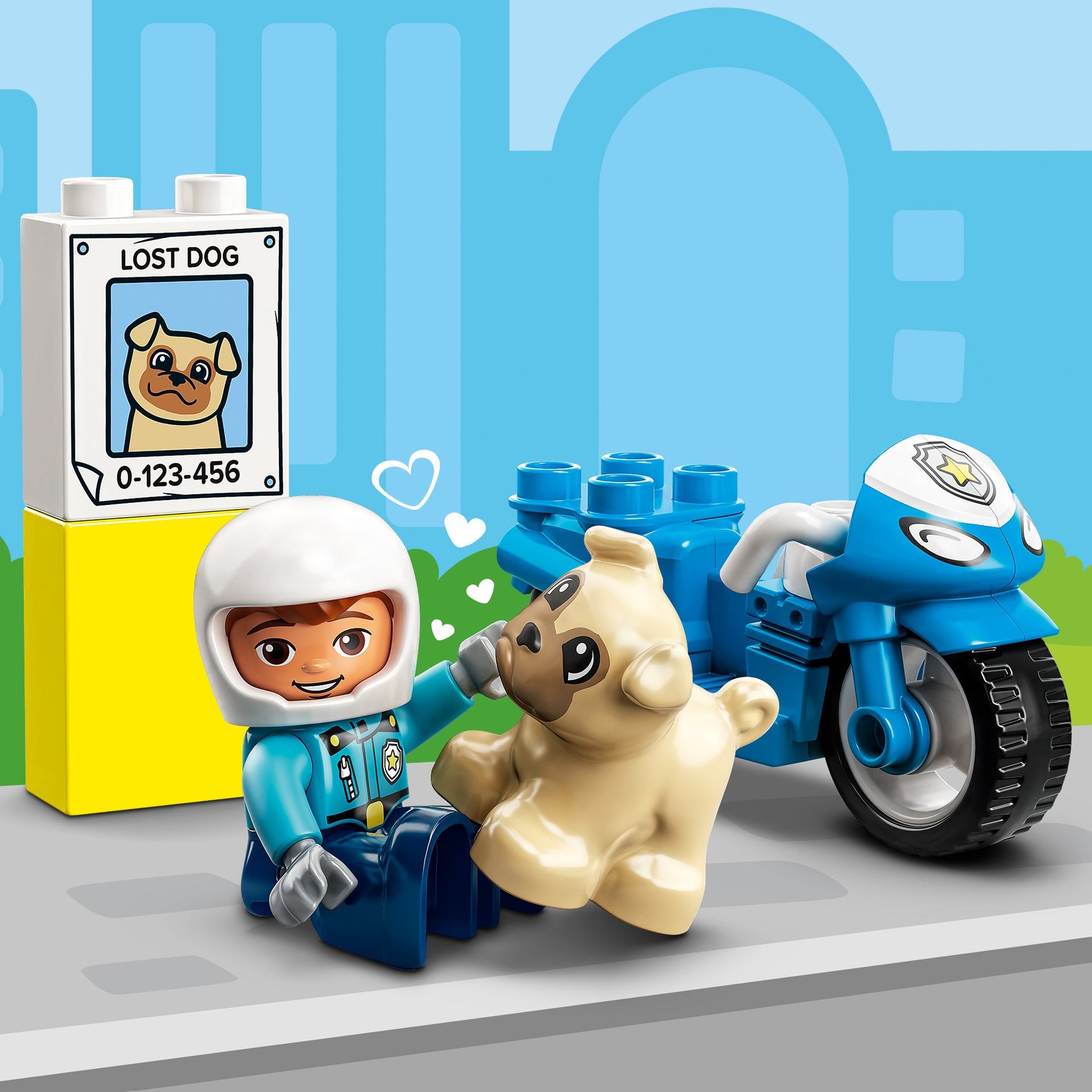 LEGO® DUPLO™ Rescue Police Motorcycle - Đồ Chơi Mô Tô Cảnh Sát Cứu Hộ - LEGO 10967 LEGO - ảnh 4 - Đồ chơi mầm non