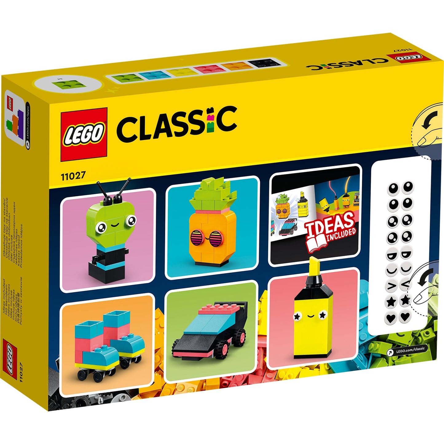 LEGO® Classic Creative Neon Fun - Bộ Đồ Chơi Lắp Ráp Sáng Tạo Màu Neon - LEGO 11027