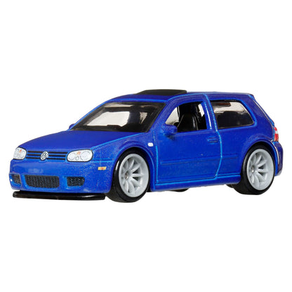 Hot Wheels Premium Car Culture 2-Pack 2004 Volkswagen Gold R32 & Volkswagen Golf MK7