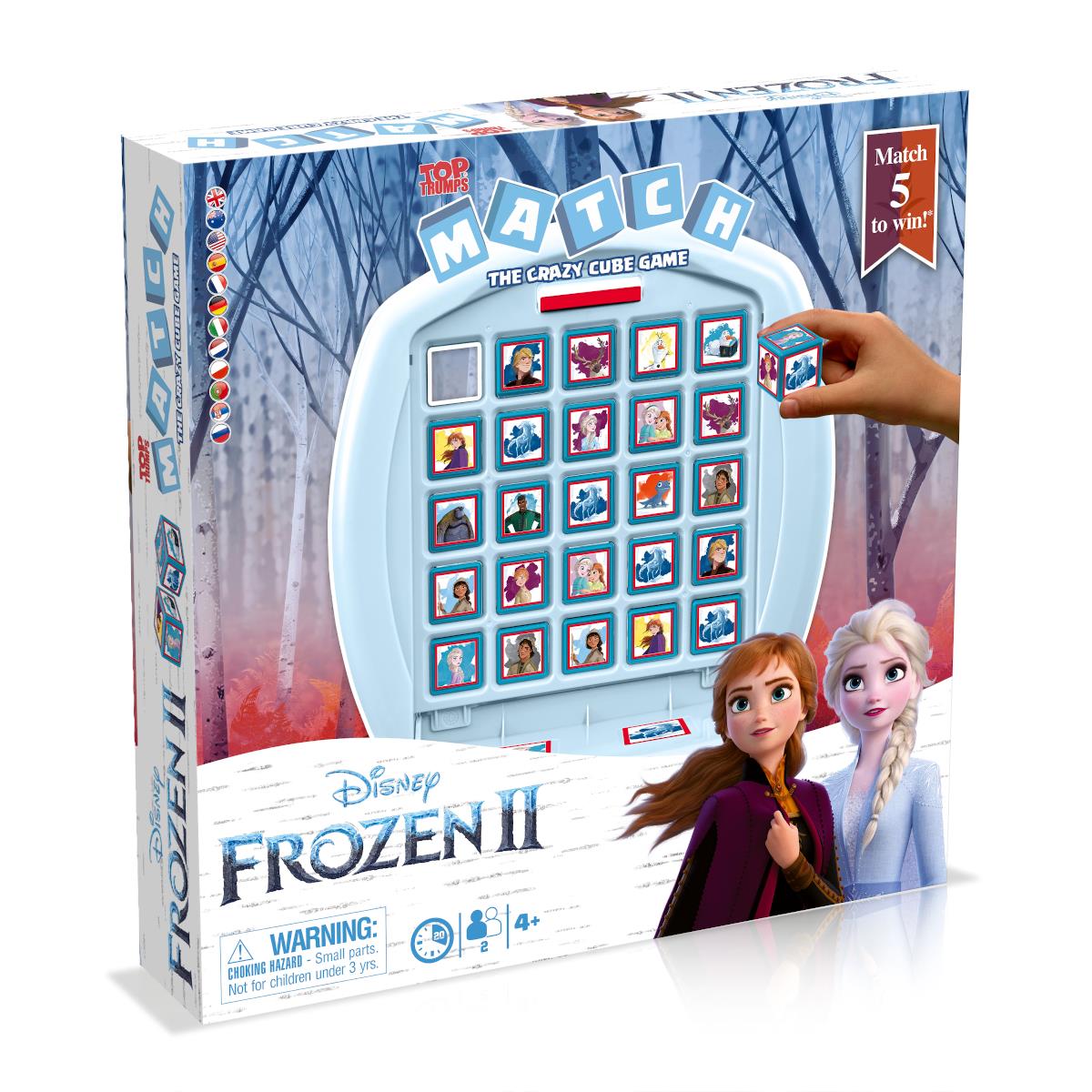Frozen 2 Top Trumps Match - The Crazy Cube Game - Trò Chơi Xếp Hình Thông Minh Winning Moves - Hình ảnh sản phẩm