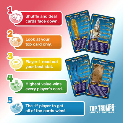 Ancient Egypt 'Tutankhamun and the Golden Age of the Pharaohs' Top Trumps Limited Edition Card Game - Board Game Thẻ Bài Ai Cập Cổ Đại - Winning Moves - Hình ảnh bổ sung 7