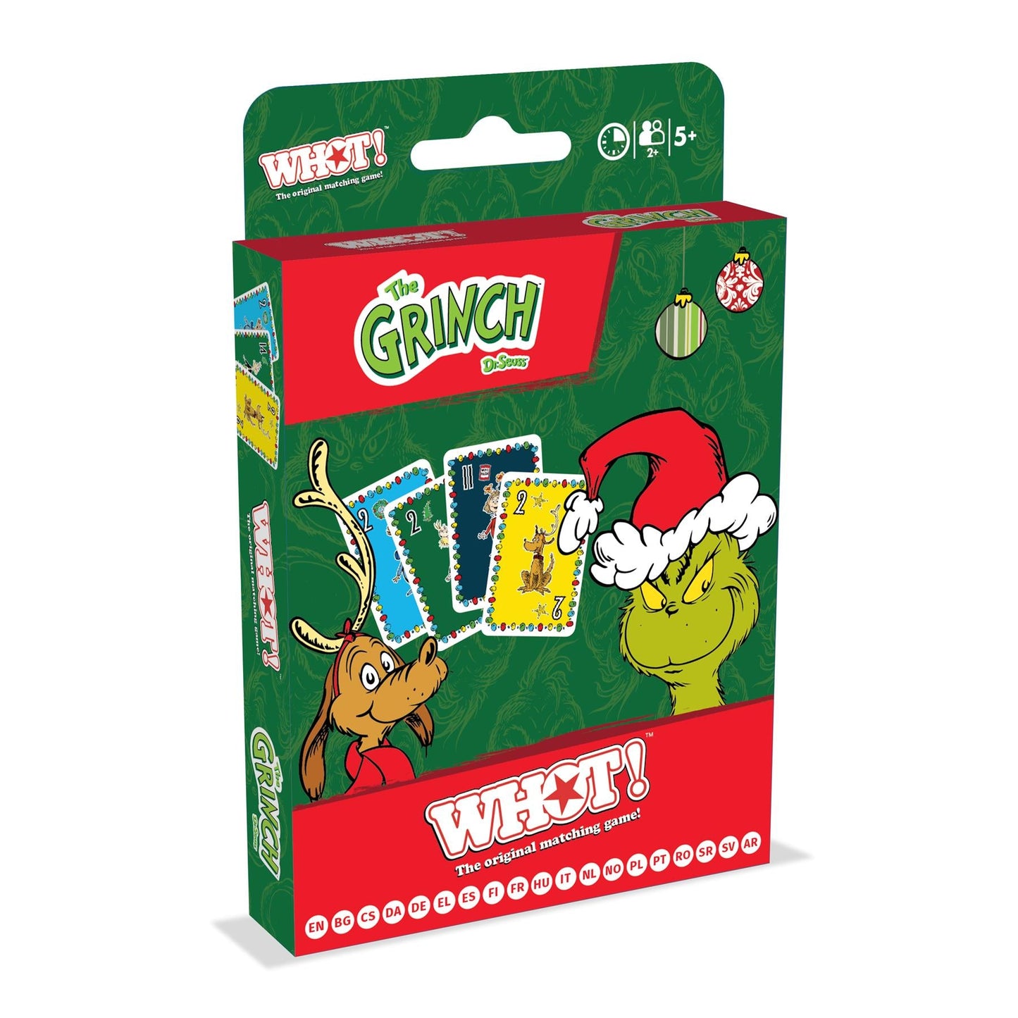 The Grinch WHOT! Card Game - Trò Chơi Thẻ Bài Gia Đình - Winning Moves - Hình ảnh sản phẩm